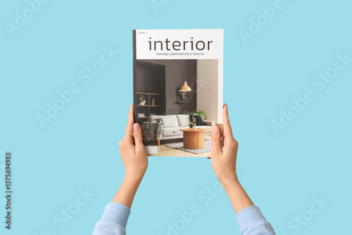 Young woman with interior m...