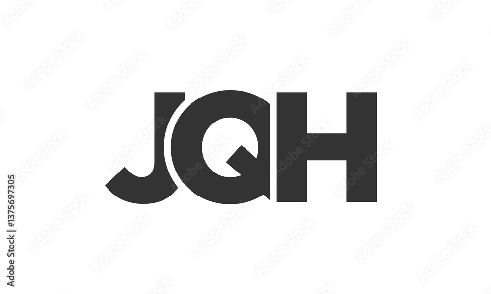 JQH logo design template with strong and modern bold text. Initial based vector logotype featuring simple and minimal typography. Trendy company identity. JQH logo design template with strong and modern bold text. Initial based vector logotype featuring simple and minimal typography. Trendy company identity.