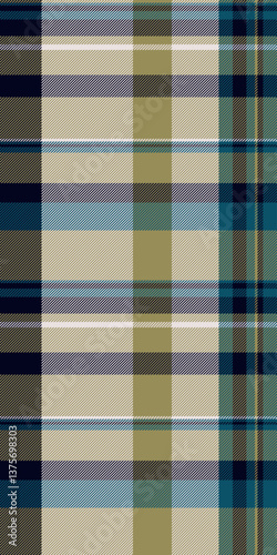 Kind pattern check background, trend fabric textile vector. Fluffy texture tartan seamless plaid in yellow and white colors.