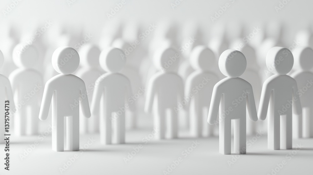 Abstract representation of a crowd, symbolizing unity, diversity, and collective strength. Abstract representation of a crowd, symbolizing unity, diversity, and collective strength.