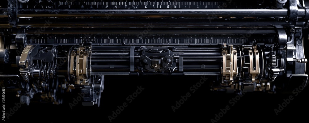 Close-up of a complex mechanical component highlighting intricate details and craftsmanship. Close-up of a complex mechanical component highlighting intricate details and craftsmanship.