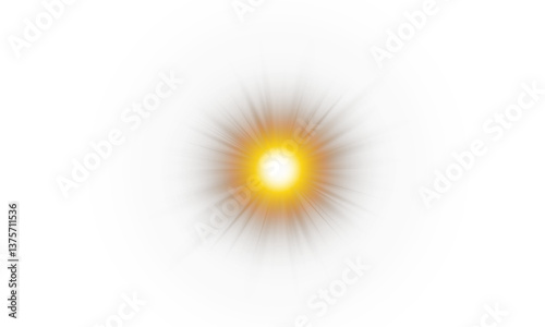 Png light effect. Spotlight spark. Stadium Lighting. Sunlight, Spot lighting with insert bams of ICE strobes. Bring in the spotlight with a star.	
