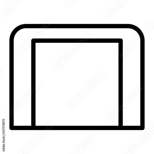 Hockey Goal Icon Line