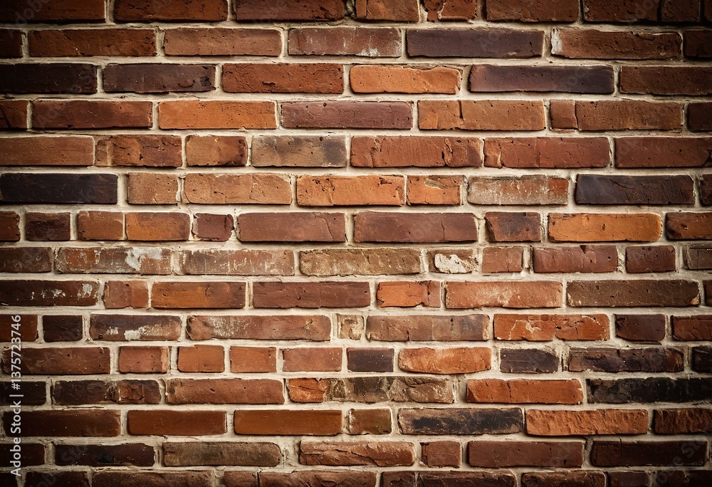 Obraz premium A brick wall with a dark background.