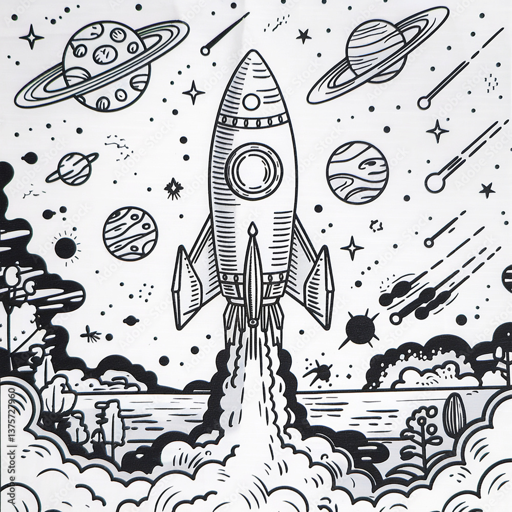 Space and planet background Space and planet background