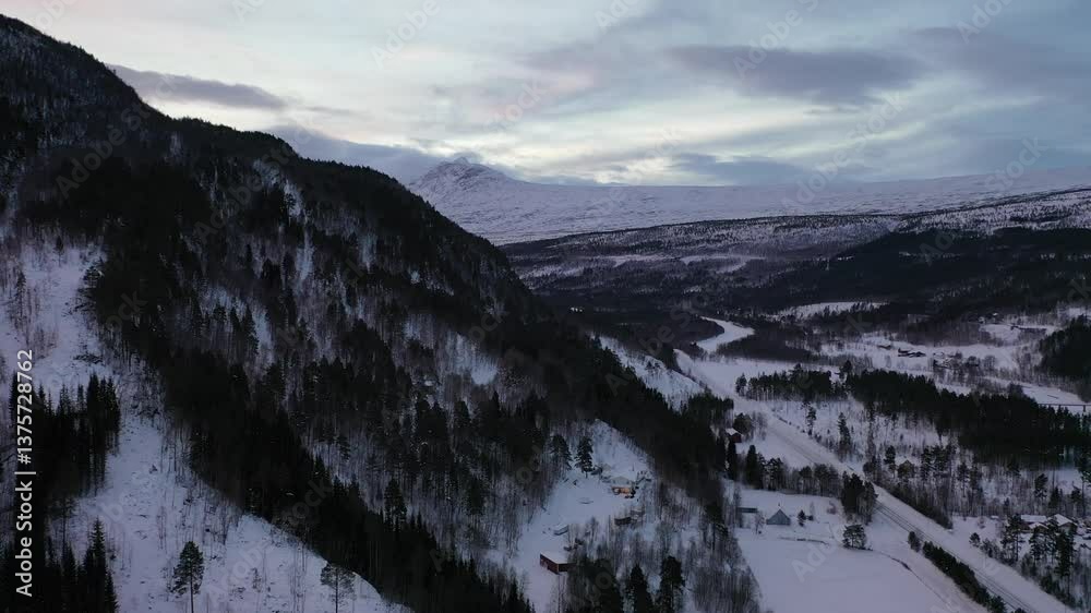 Discover breathtaking aerial views featuring snowy peaks, frozen landscapes, and serene beauty inside northern Norway’s enchanting Arctic Circle, filmed in crisp 4K quality. Discover breathtaking aerial views featuring snowy peaks, frozen landscapes, and serene beauty inside northern Norway’s enchanting Arctic Circle, filmed in crisp 4K quality.