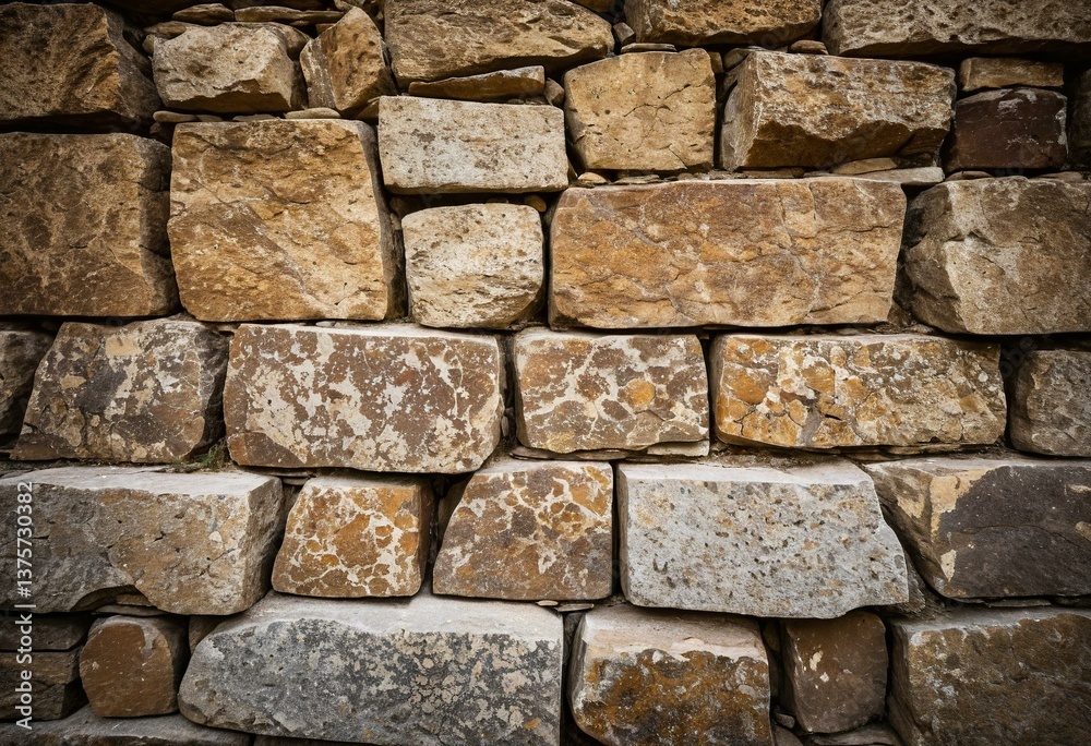 A close up of a stone wall with a brown background. A close up of a stone wall with a brown background.