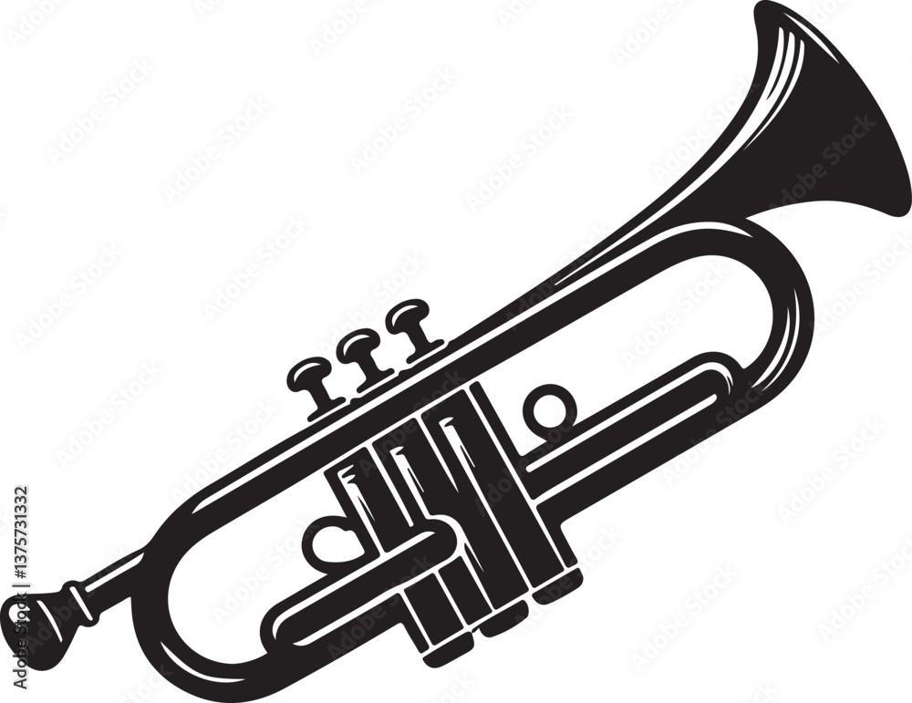 Fotografia trumpet vector illustration