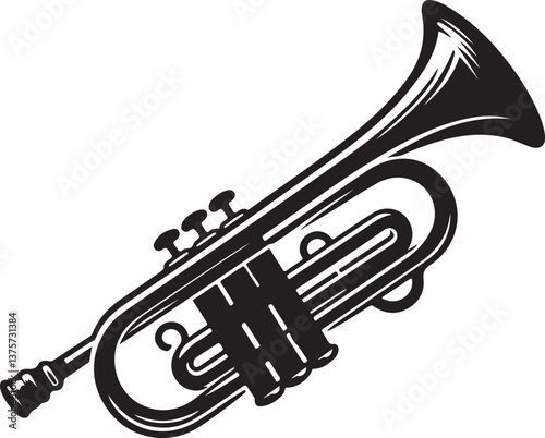 trumpet vector illustration