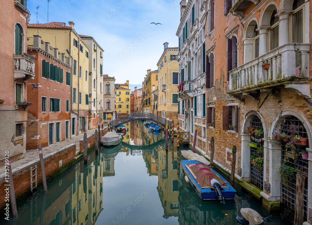 Venice, Italy - The city on the sea, with the most characteristic places and touristic attractions in the world. Here in particular a landmark view.