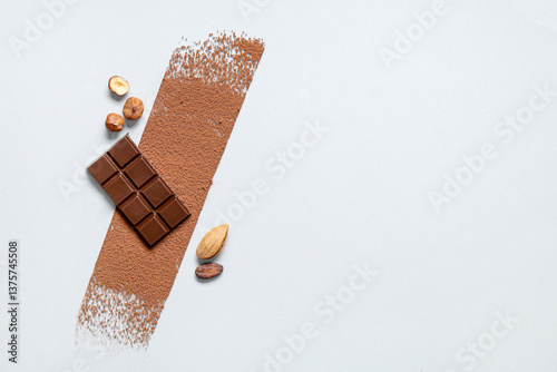 Composition with tasty choc...