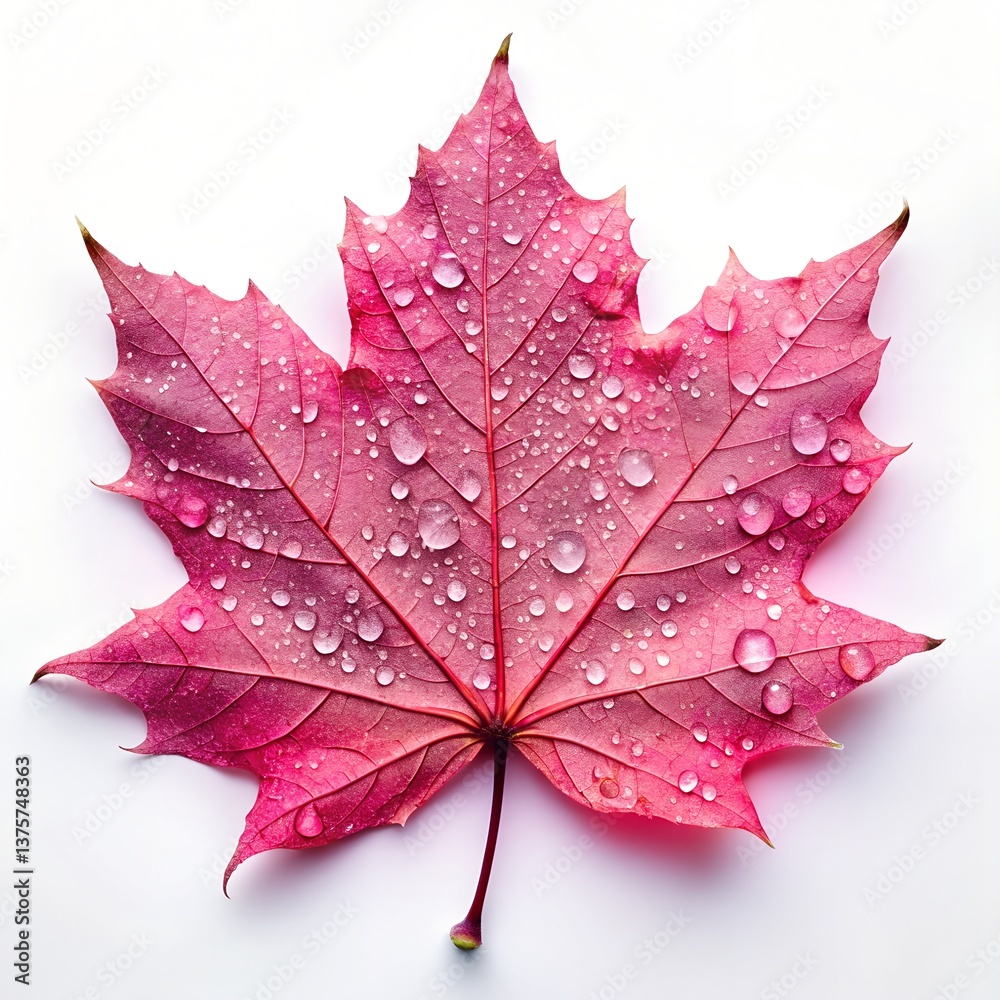 Fototapeta premium maple leaf isolated on white background.