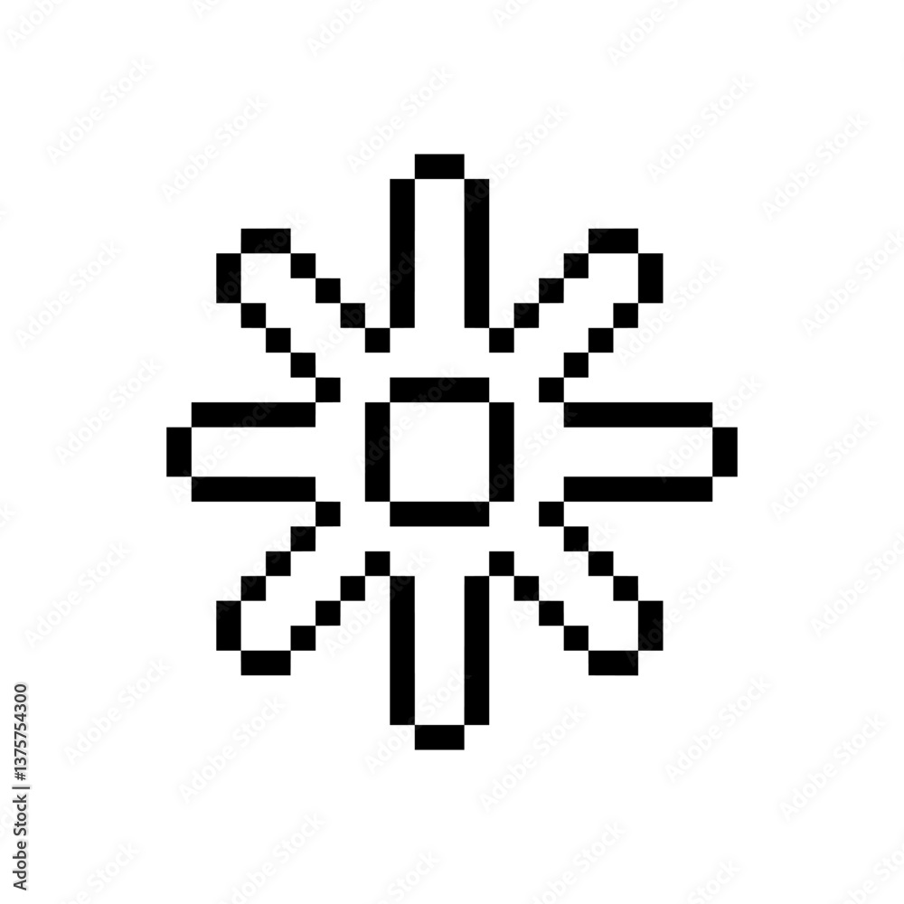 Fototapeta premium abstract shape retro pixel art