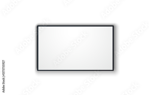 	
TV screen PNG. Modern stylish LED LCD panel. Large computer monitor display mockup.TV template. Vector illustration of a plasma TV monitor on a transparent background.	
