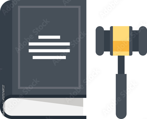 Justice flat web icon concept