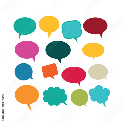 speech, bubble, talk, cloud, vector, icon, set, chat, speak, communication, cartoon, balloon, illustration, bubbles, sign, design, comic, dialog, message, symbol, text, think, speech bubbles, box icon
