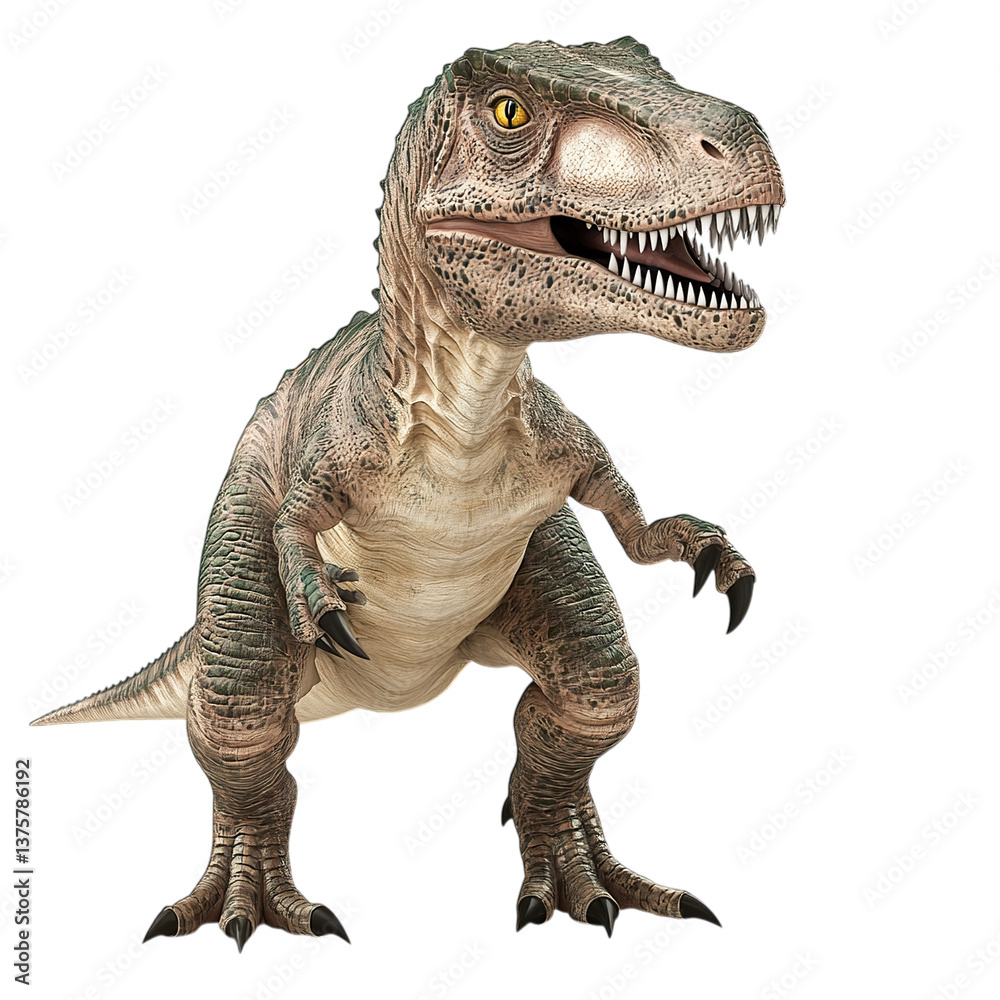 Fototapeta premium tyrannosaurus rex dinosaur isolated on transparent background png
