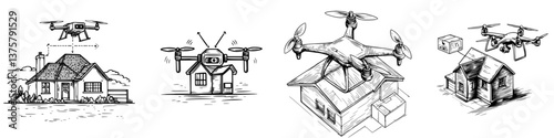 Exploring various drone models and their applications in home inspections and deliveries
