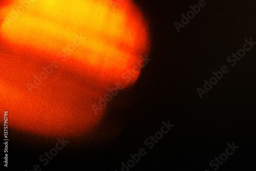 Foto Warm Red lomo light leak overlay, Lomo light Film Texture Background, Abstract Light Leak Flare on Black Backdrop