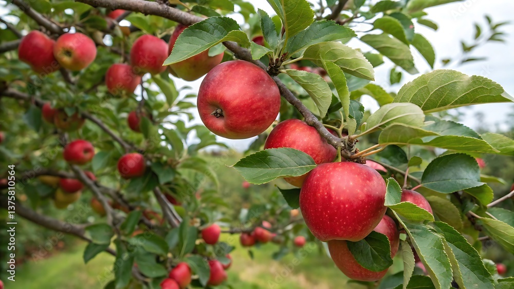 Red Apples Hanging on a Branch! Red Apples Hanging on a Branch!