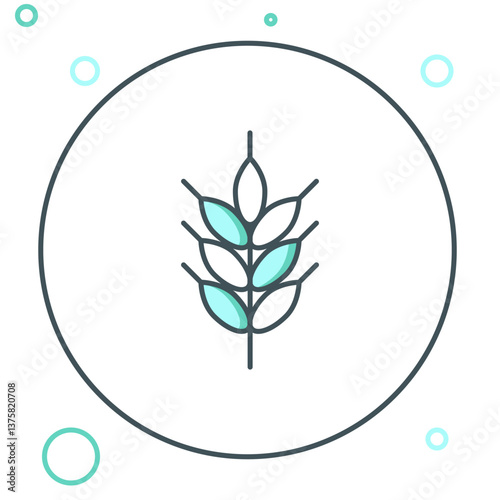 Line Hop icon isolated on white background. Colorful outline concept. Vector