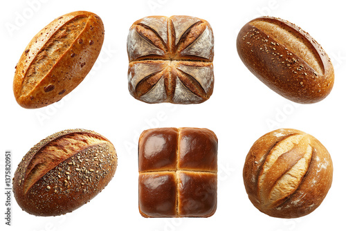 High-quality PNG bundle of dry bread themes with transparent background. Perfect for bakery branding, menu design, and food packaging. Crisp, clean, and versatile