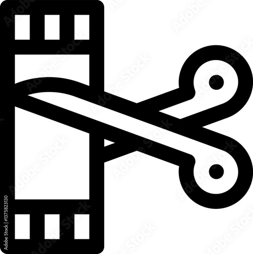 video editor Illustration on a white background