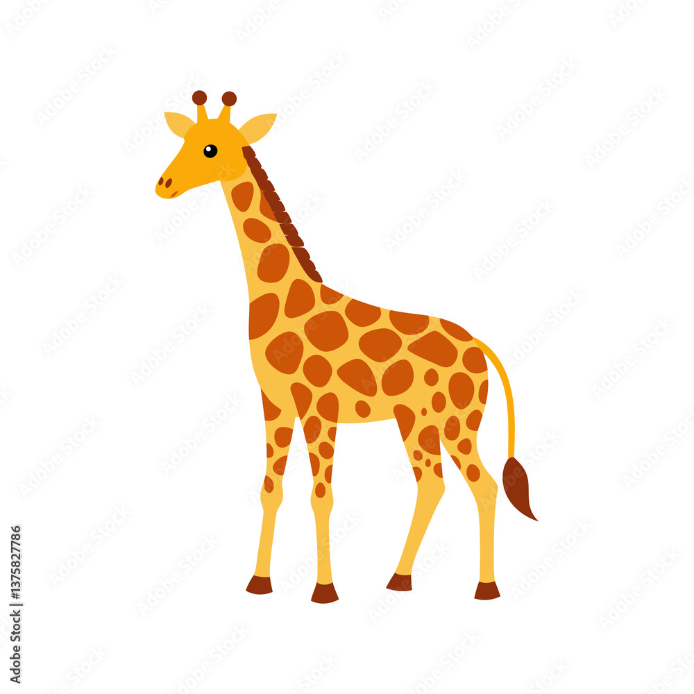 giraffe vector illustration design on white background giraffe vector illustration design on white background