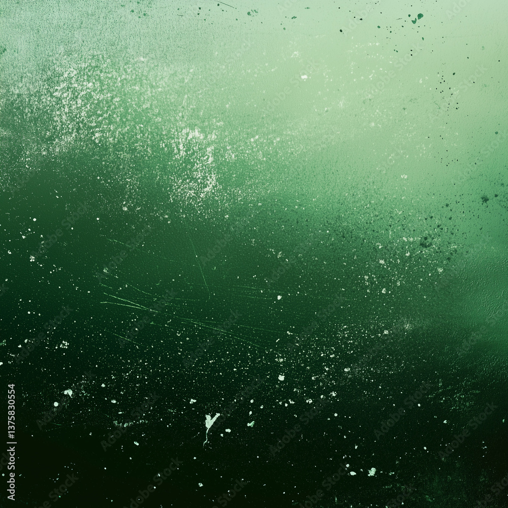 Obraz premium Grainy Green Gradient Abstract Background – Textured Effect with Subtle Noise