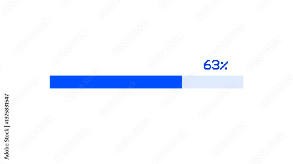 Load. Transfer animation download bar 0-100% on a yellow background. Load. Transfer animation download bar 0-100% on a yellow background.