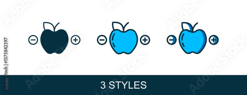 Filled outline Calorie calculator icon isolated on isolated on white background. Calorie count. Diet. Weight loss. Portion control. Healthy eating. Dietary nutrition. Vector