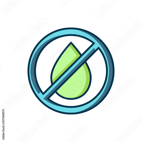 Filled outline Water drop forbidden icon isolated on white background. No water sign. Flat filled outline style with shadow. Vector Free Download Filled outline Water drop forbidden icon isolated on white background. No water sign. Flat filled outline style with shadow. Vector - GFXLoad