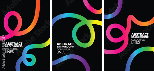 colourfull abstract lines background, gradients line, rainbow colors, rainbow color line