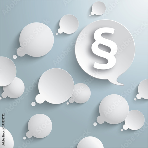 White Thought And Speech Bubbles Paragraph