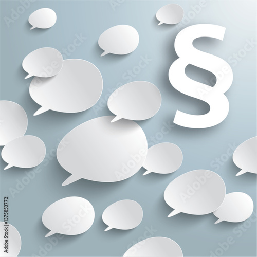 White Speech Bubbles Paragraph