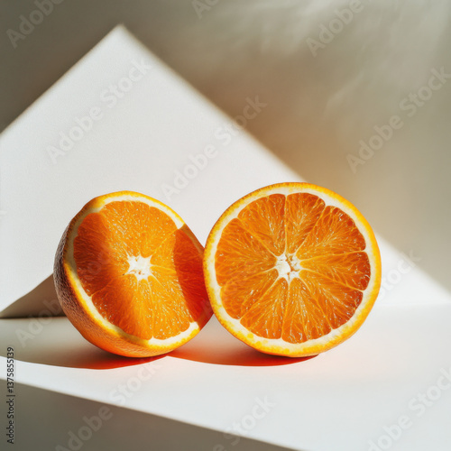 front view, sunshine, oranges, bright warm tones, white background,