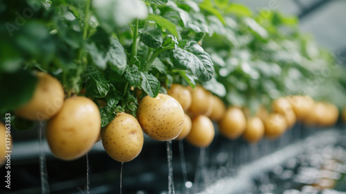 Potatoes cultivation with aeroponic system