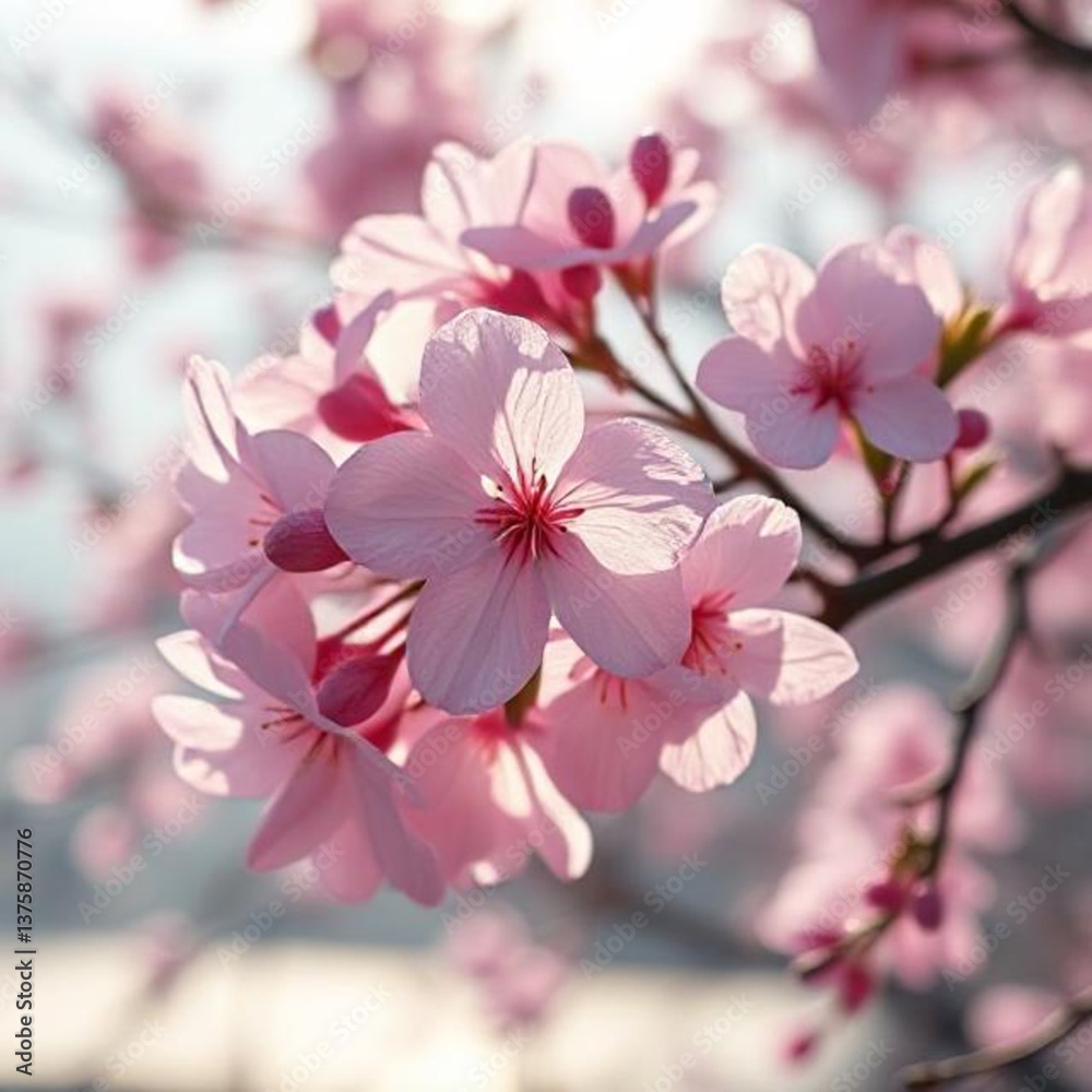 Obraz premium pink cherry blossom