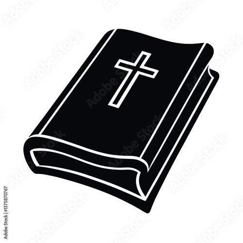 Bible vector silhouette