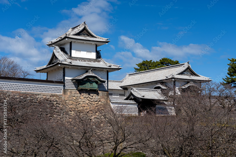Fototapeta premium 金沢城公園の石川門