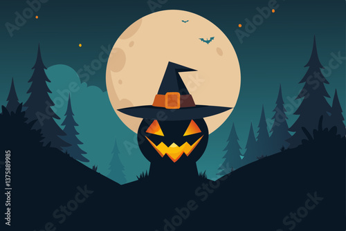 halloween background with bats