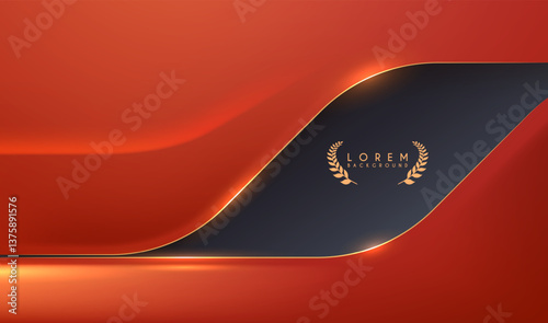 Abstract soft red shapes background