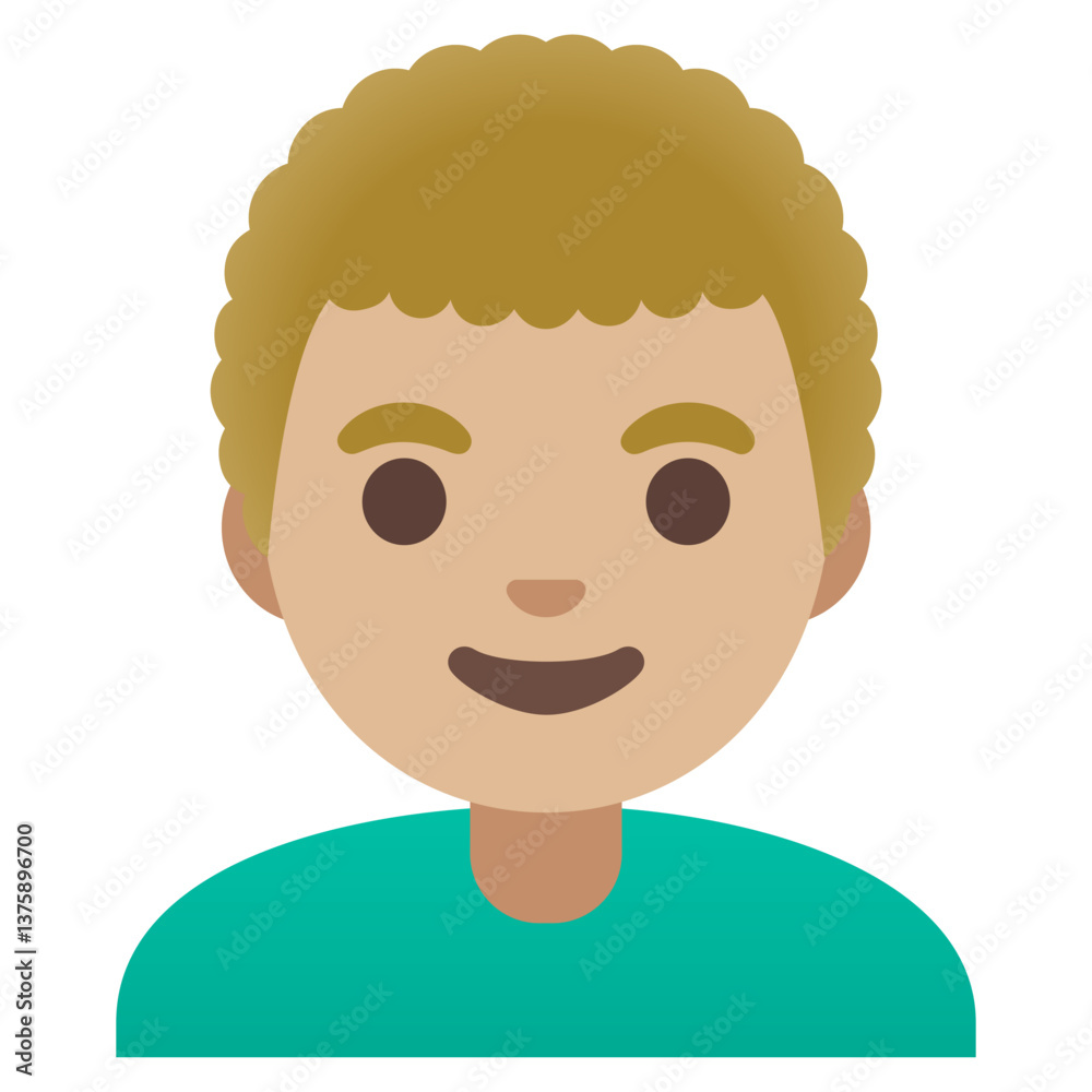 Obraz premium Person with Curly Hair 