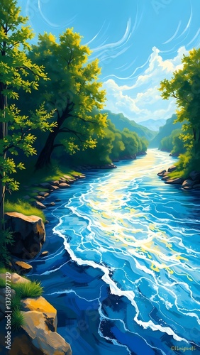 Tranquil River Serenity