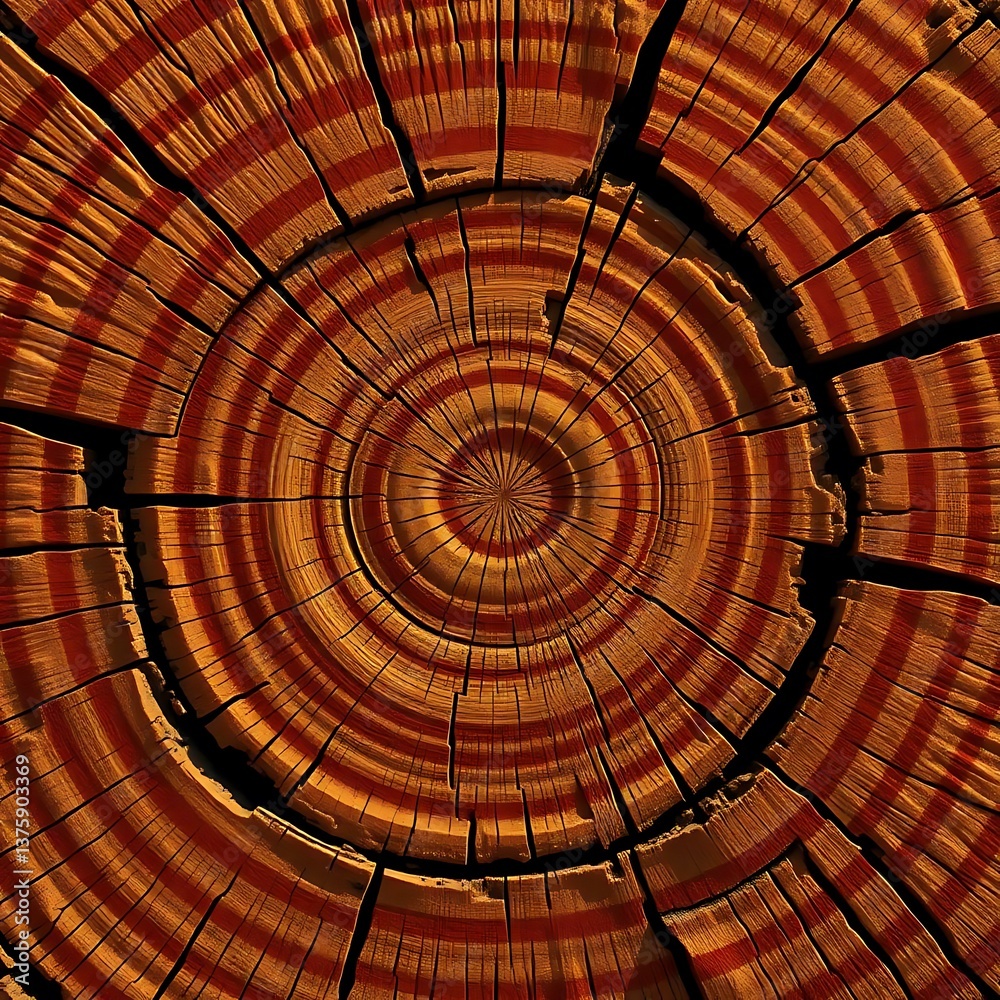 Fototapeta premium abstract background with tree cross-section circles