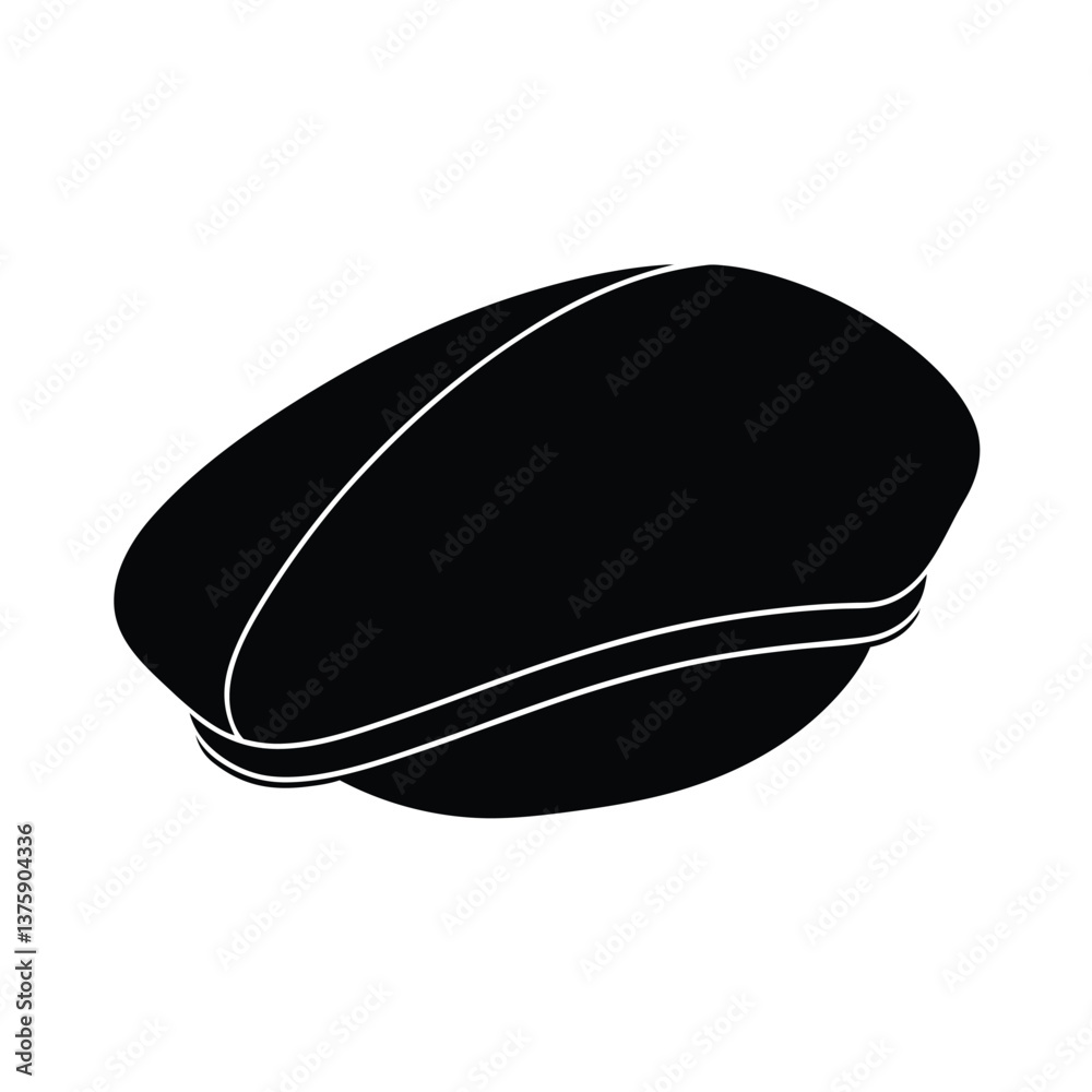 Beret vector silhouette Beret vector silhouette