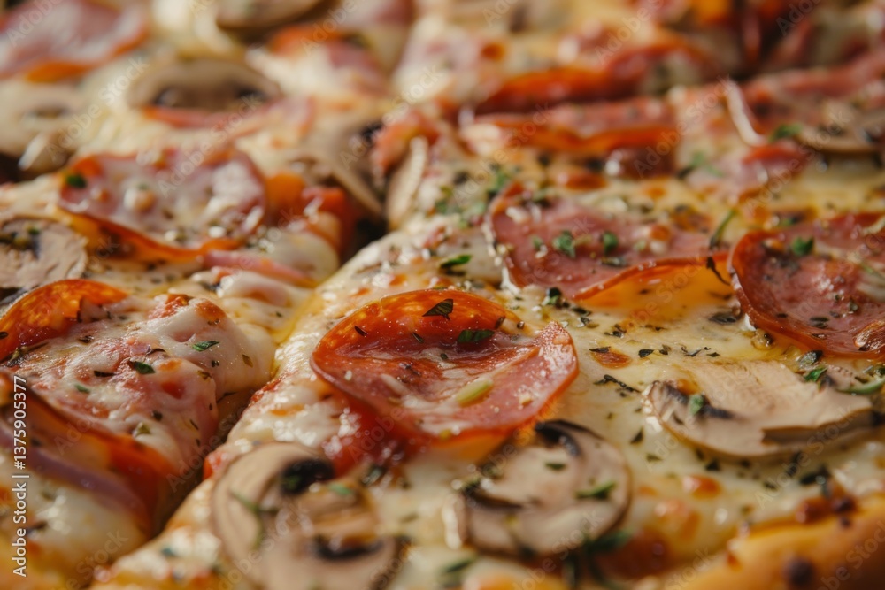 Close up of pizza Close up of pizza