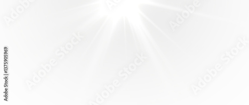 Vector png sparkle effect with sun lens, yellow sunlight, and glowing beam explosion. Transparent star glare, futuristic ray, bokeh flare, and luxury shiny shine in a stadium spotlight and abstract