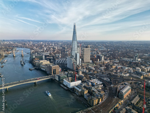 Photography Aerial view The Shard London UK