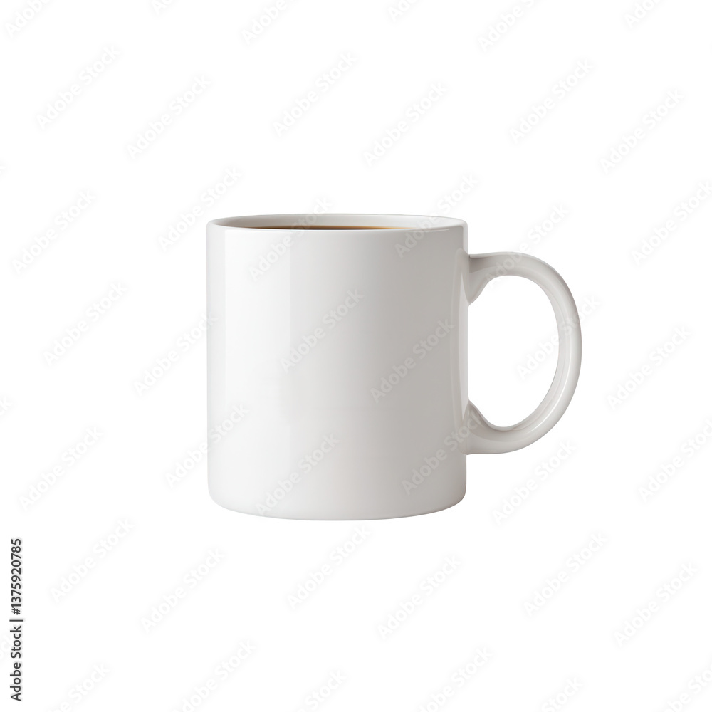 A simple white coffee mug with a clean design, perfect for branding or personal use. Ideal for showcasing beverages or as a gift item. A simple white coffee mug with a clean design, perfect for branding or personal use. Ideal for showcasing beverages or as a gift item.